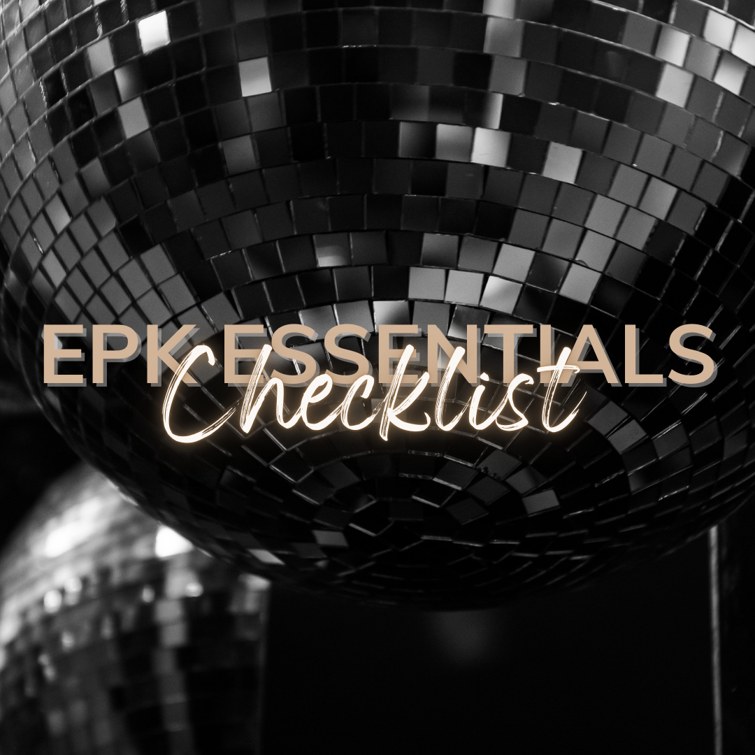 EPK Essentials Checklist creative marketing, outsourcing, virtual assistant, entertainment, arts and culture, performing arts, performers, press kits, free download