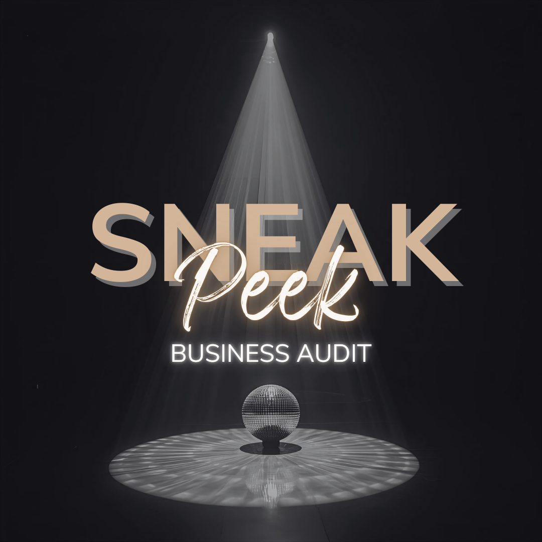 Sneak Peek Business Audit outsourcing, virtual assistant, entertainment, arts and culture, performing arts, business audit, consultation, consultant